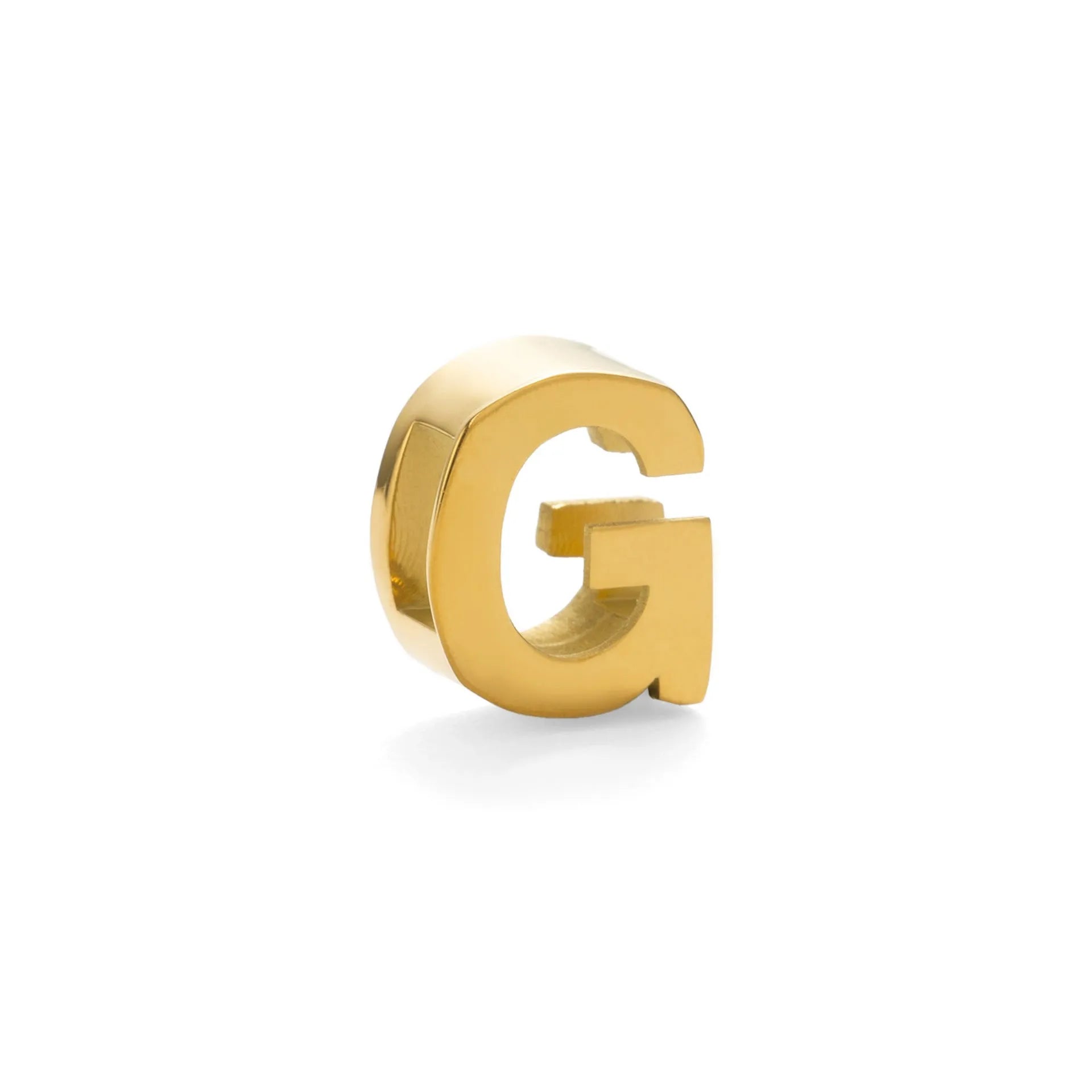 Titanium steel necklace with a single charm showing a number or letter on a 40.5cm gold or silver chain.