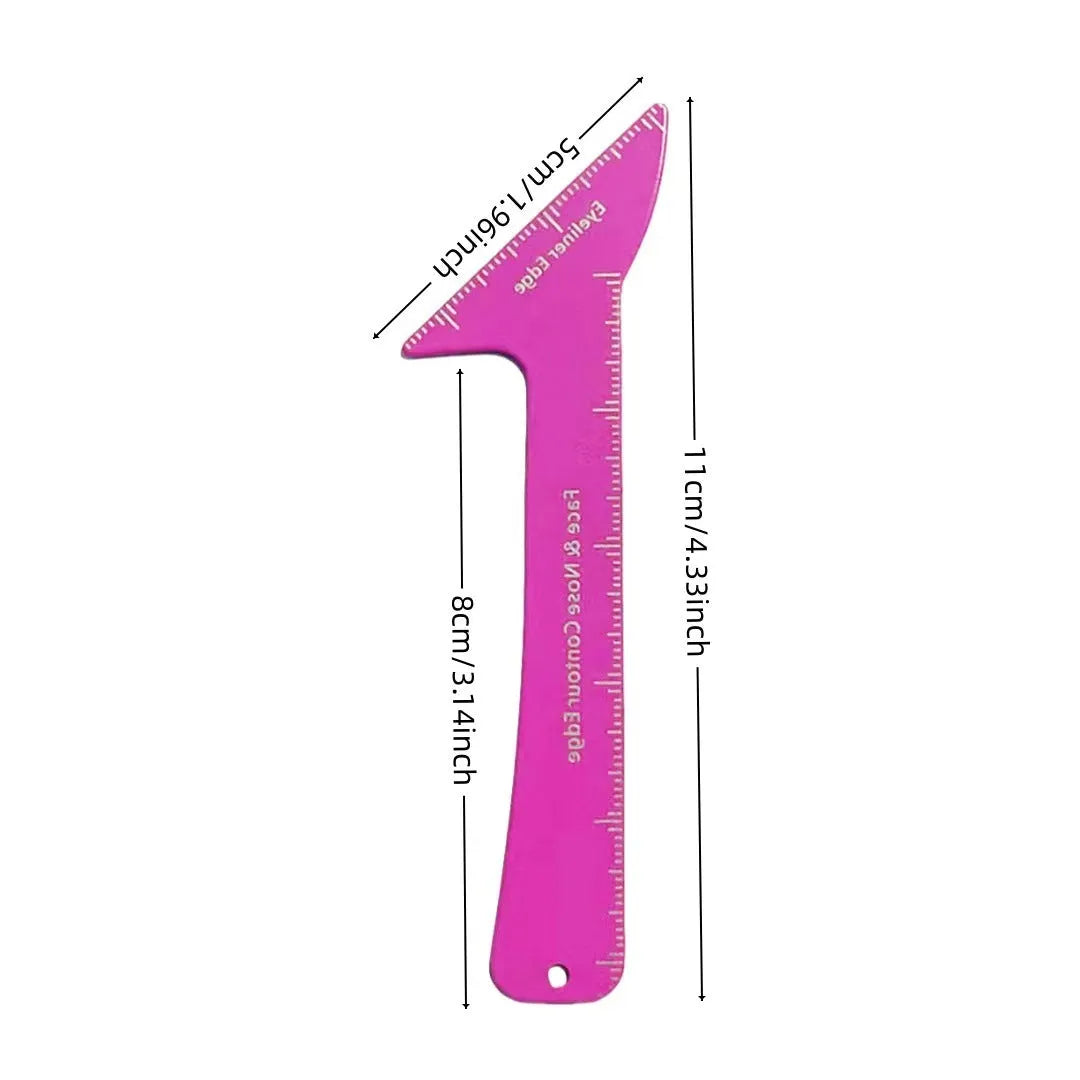 Reusable 3-in-1 eyeliner stencils for hooded eyes with winged liner and contour templates