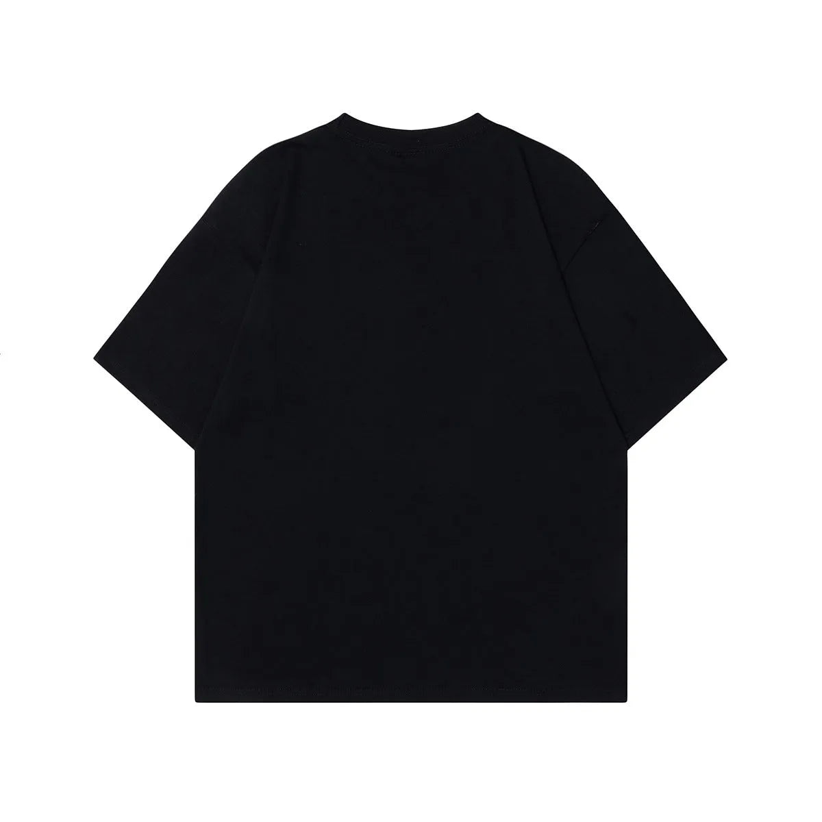 Men's loose fit pure cotton short-sleeved t-shirt in black and grey colour options