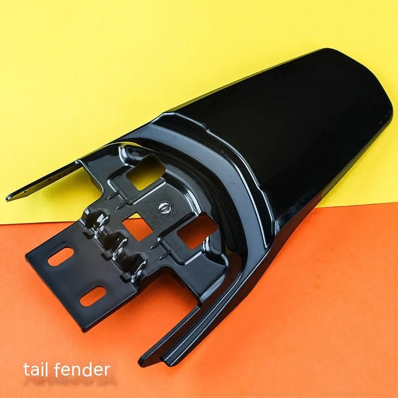 Carbon fibre rear mudguard assembly for a Light Bee electric off-road bicycle