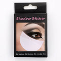 Pack of disposable lint-free self-adhesive eyeshadow shields in half-moon shape for under-eye use.