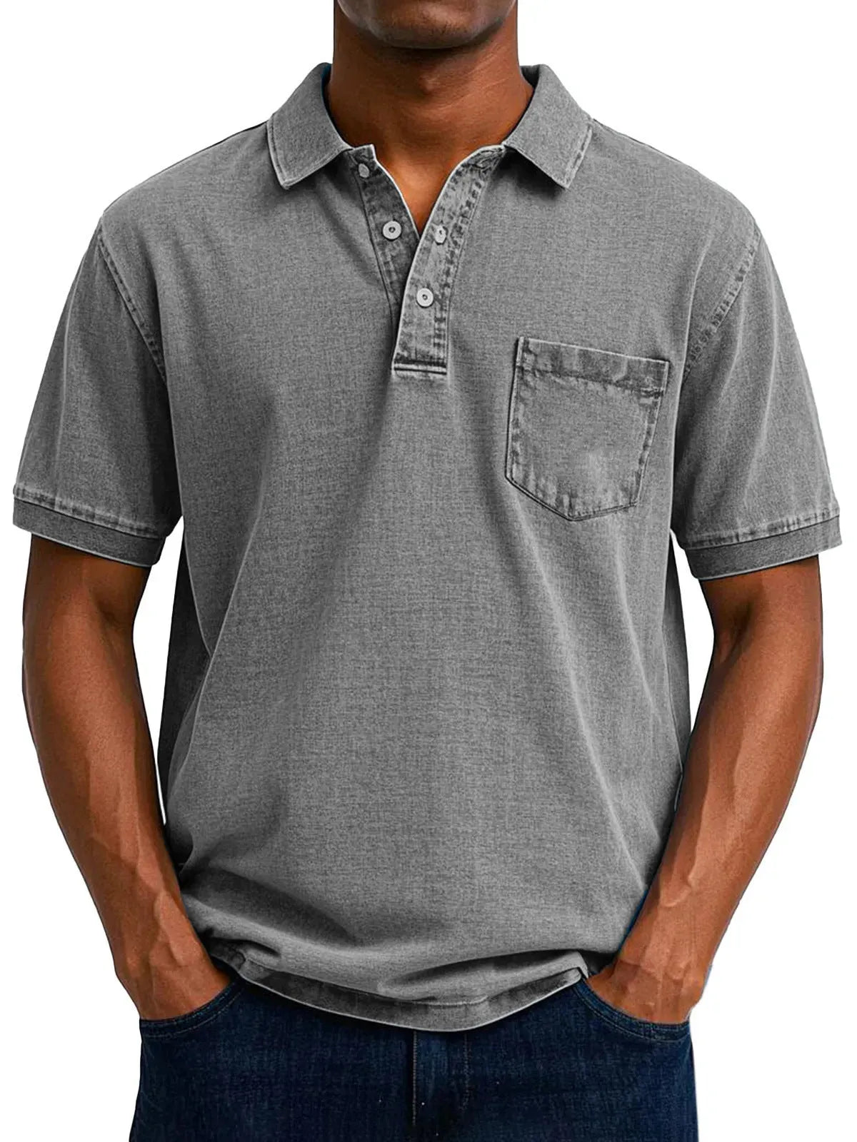 Plus size men's printed short sleeve shirt in Korean-style slim fit with multiple colour options