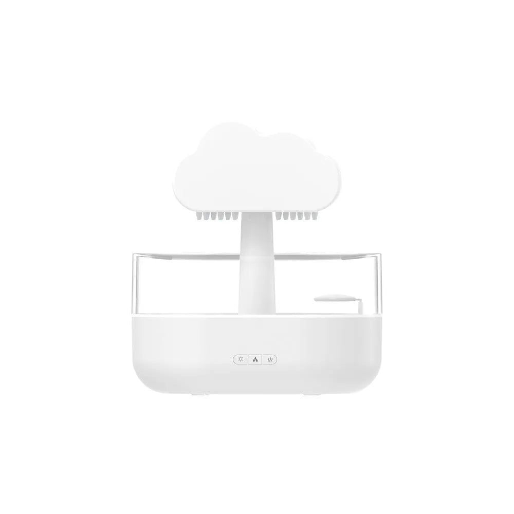 Rain cloud night light humidifier with 7 colour LED and water drop sound