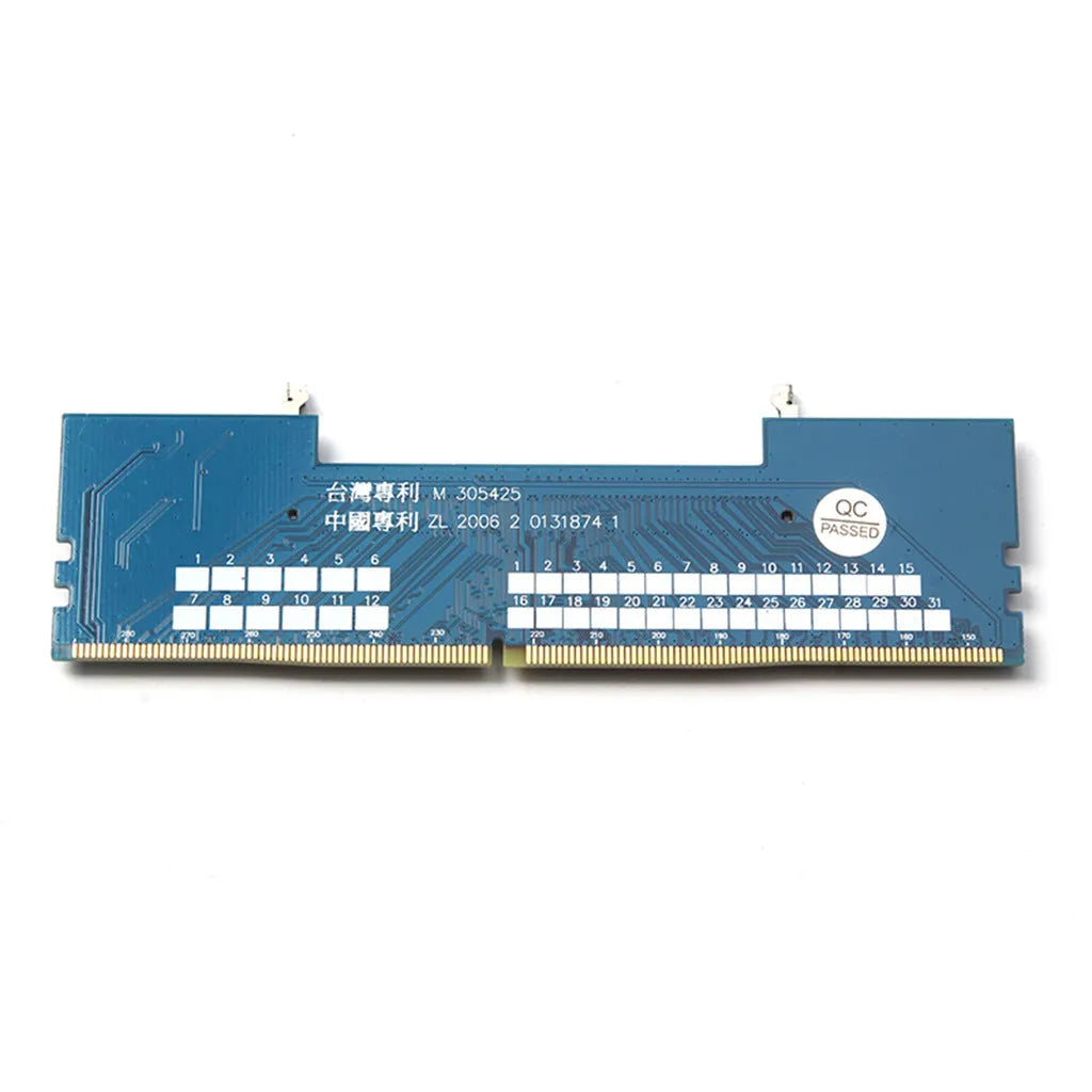 DDR4 laptop to desktop memory adapter card with electrostatic protection packaging