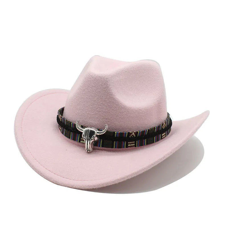 Western cowboy hat in bell crown style made from polyester fabric available in multiple colours