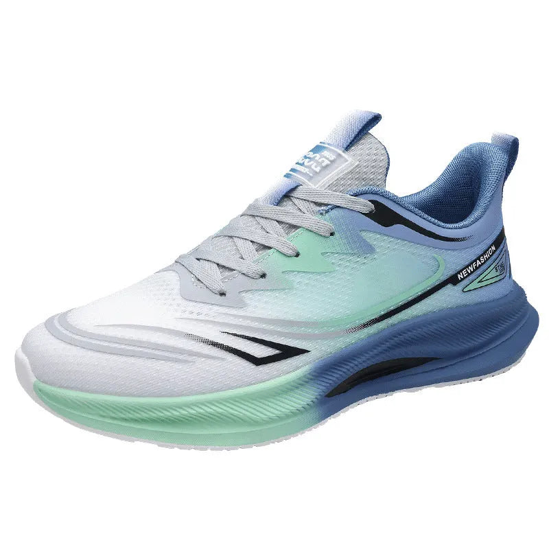 Men's low-top casual shoes in breathable mesh with a round toe and non-slip rubber sole.