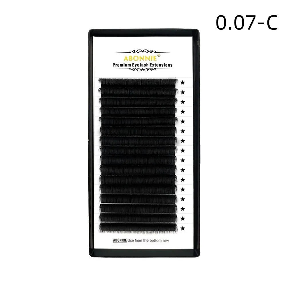 16-row dense false eyelashes made from mink hair available in multiple specifications and lengths