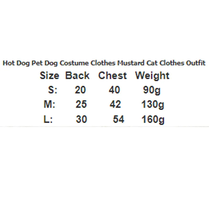 Brown and mustard coloured stuffed hot dog costume for a small dog, showing adjustable neck and waist fasteners.