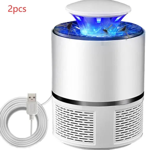 USB photocatalyst mosquito trap with LED light, 5W, 19x12cm, black colour, indoor household use