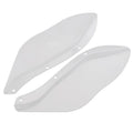 Harley Davidson motorcycle side wing head covers in black and transparent ABS plastic