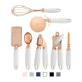 Boxed stainless steel kitchen gadget 7 piece set with bottle opener and can opener in modern minimalist style