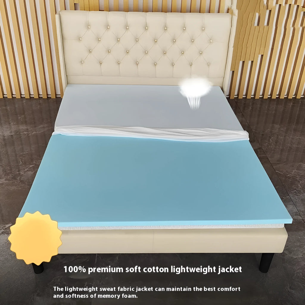 Gel memory cotton tatami mattress with regenerated cellulose fabric in multiple sizes