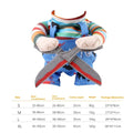 Pet Halloween costume scissor hand suit with adjustable straps on a cat, polyester, size S-XL