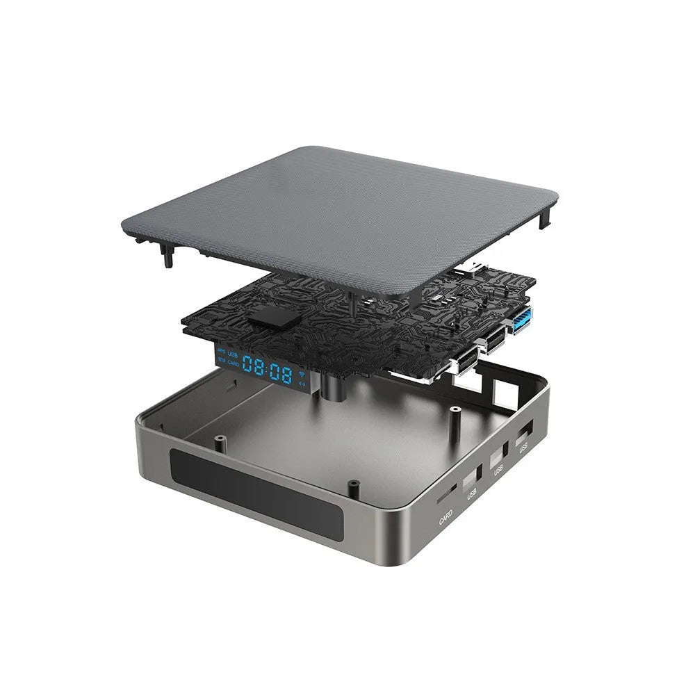 Android TV box with 8K output, Bluetooth, and multiple storage options