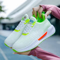 Men's blue mesh casual shoes with cloth upper and plastic sole