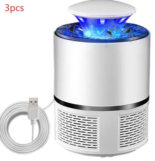 USB photocatalyst mosquito trap with LED light, 5W, 19x12cm, black colour, indoor household use