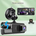 Wifi car driving recorder with 2.0 inch screen showing reversing camera display on dashboard