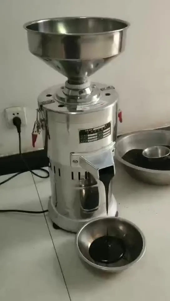 ZX-100Y electric sesame paste grinding machine with stainless steel construction and 100mm grinding wheel