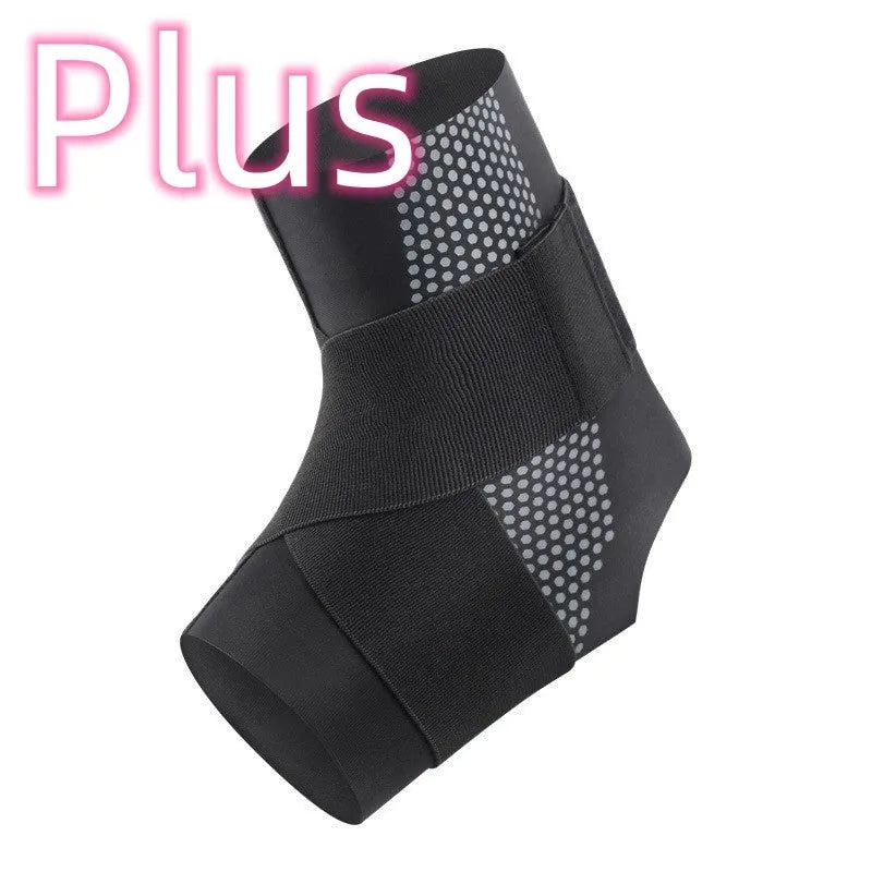 Black Lycra ankle support brace for sports protection and rehabilitation