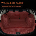 Mitsubishi Outlander custom boot liner with 3D raised edges and non-slip surface in a vehicle boot.