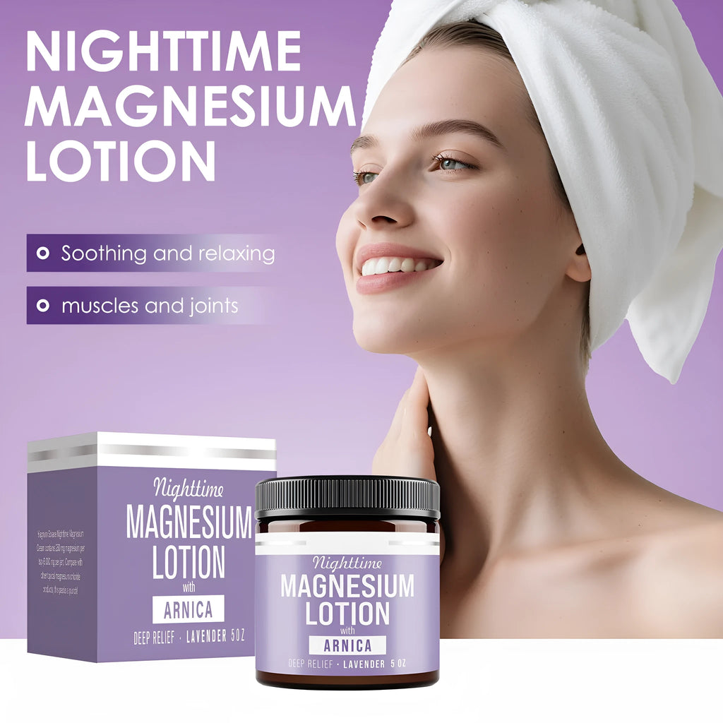 150ml jar of magnesium body butter cream with shea butter and arnica extract