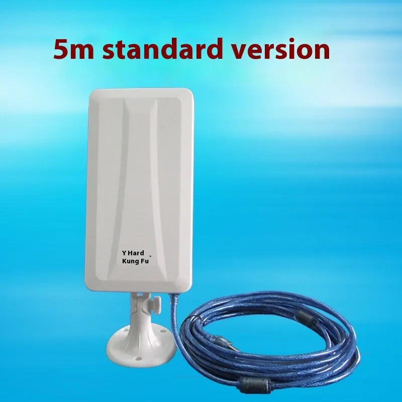 White USB wireless network card with Type USB connector for computer wireless connectivity