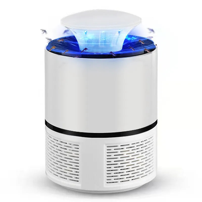 USB photocatalyst mosquito trap with LED light, 5W, 19x12cm, black colour, indoor household use