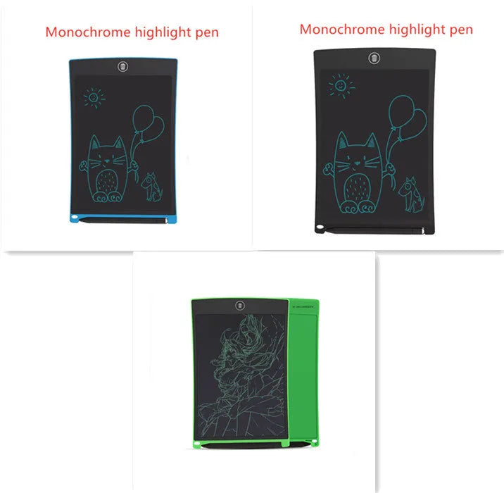 8.5 inch black LCD writing tablet H8S with flexible display and one-key clear button