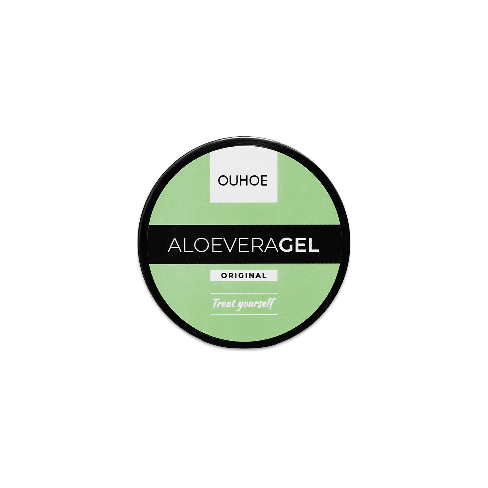Aloe vera gel and tanning cream bottles for after-sun repair and natural tanning.