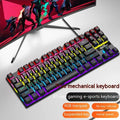 K87 mechanical wired keyboard with metal construction in selected colour with green axis or red axis switches