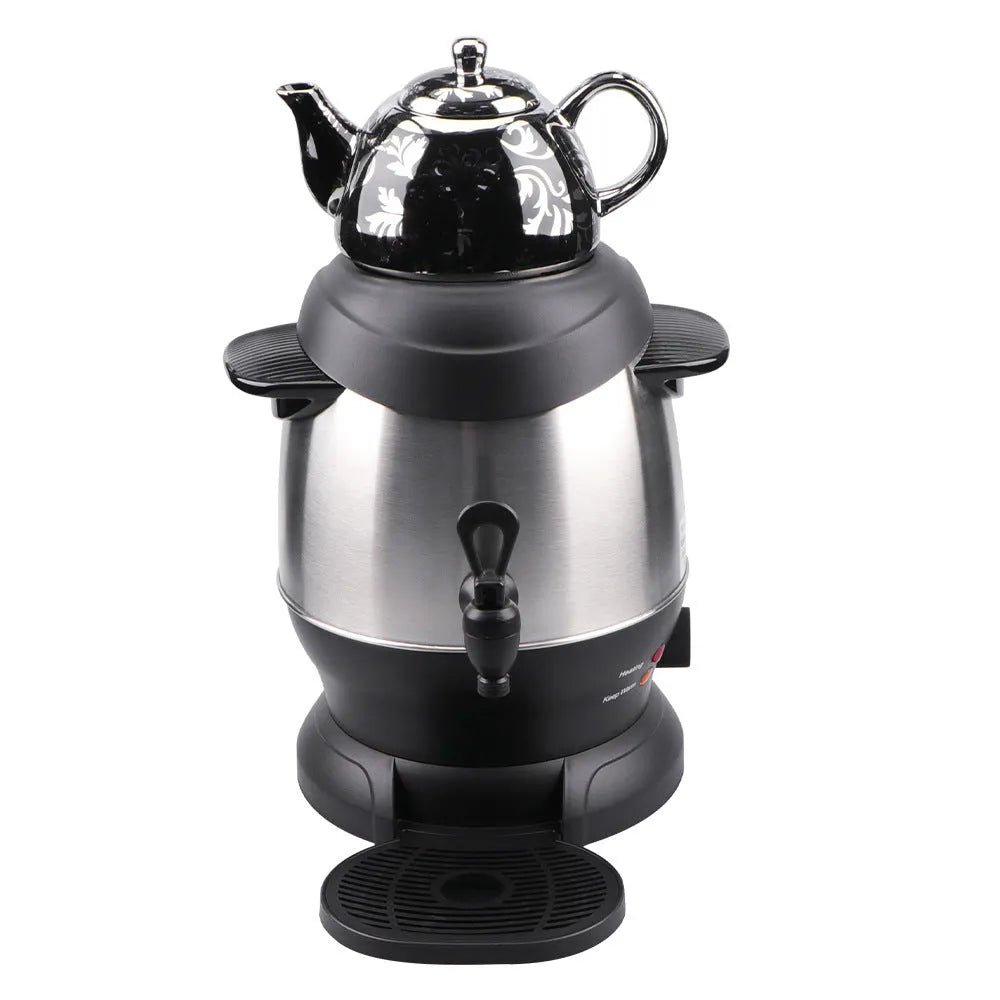 Double-layer large capacity thermal stainless steel kettle 6L in black or white
