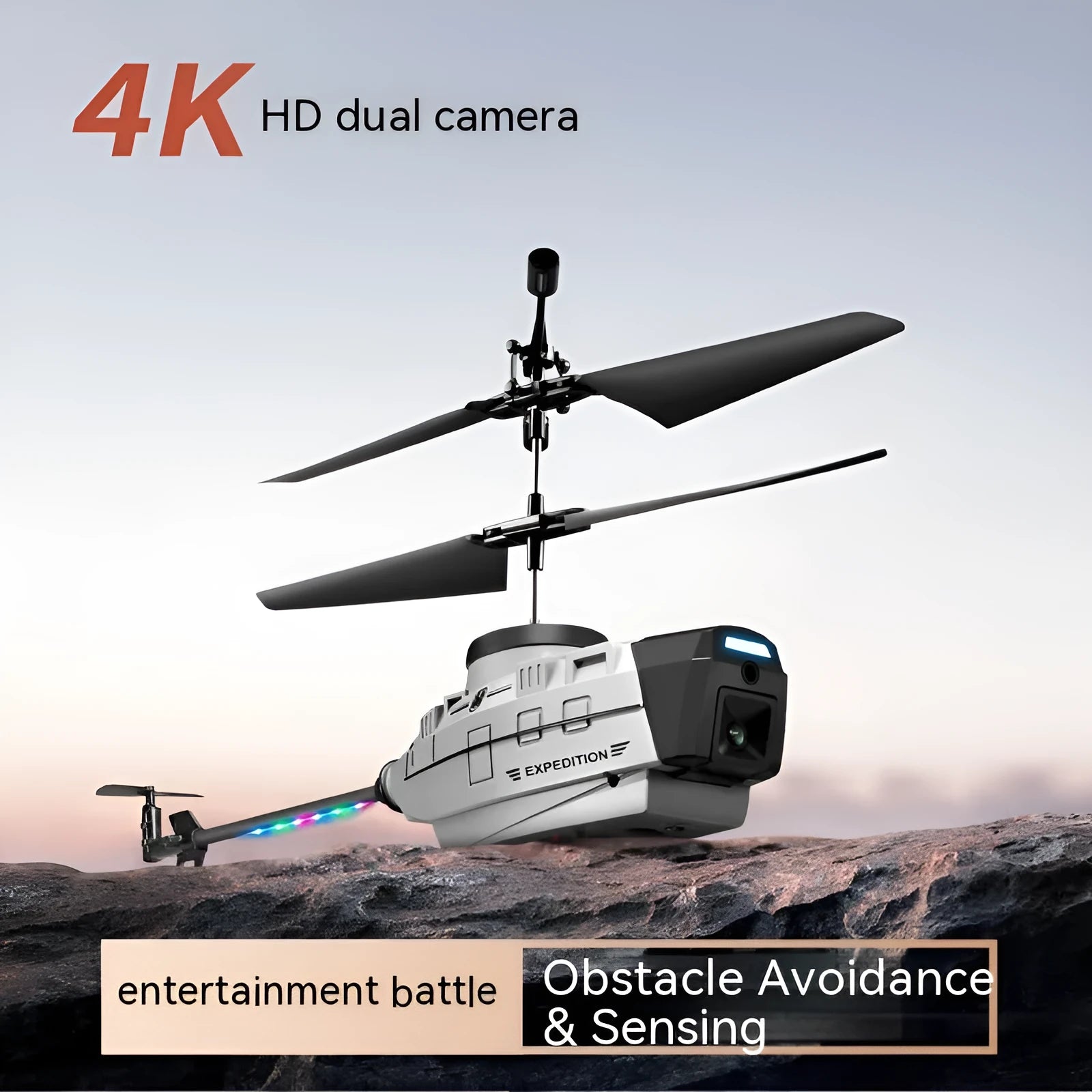 Heifeng reconnaissance UAV helicopter drone with obstacle avoidance features and remote control