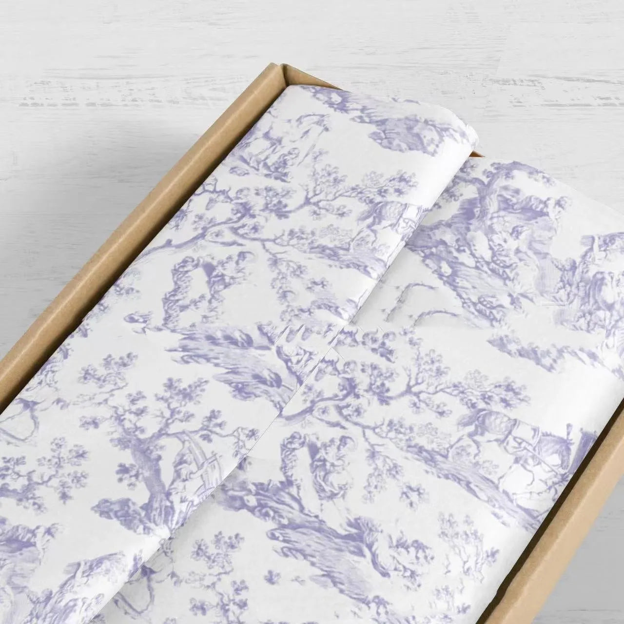 French MG tissue paper decorative wrapping sheet in retro design measuring 50x70cm