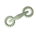 Blue TPR dog chew ring toy for puppies, 16cm diameter safe chewing toy