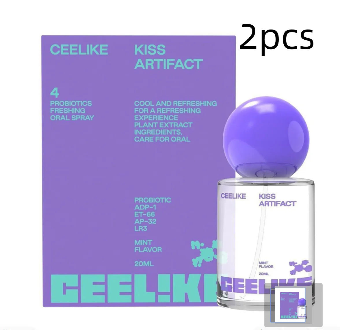 20ml probiotic oral care spray bottle with refillable design for portable breath freshness