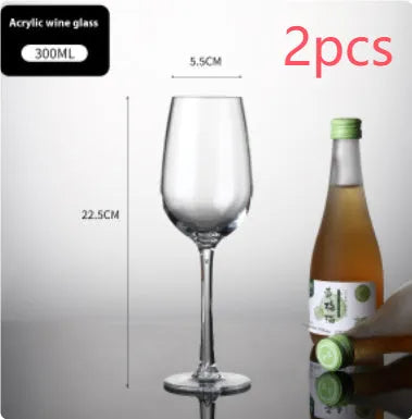 Clear PC acrylic party catering bottle for milk tea and red wine, 300ml or 550ml capacity.