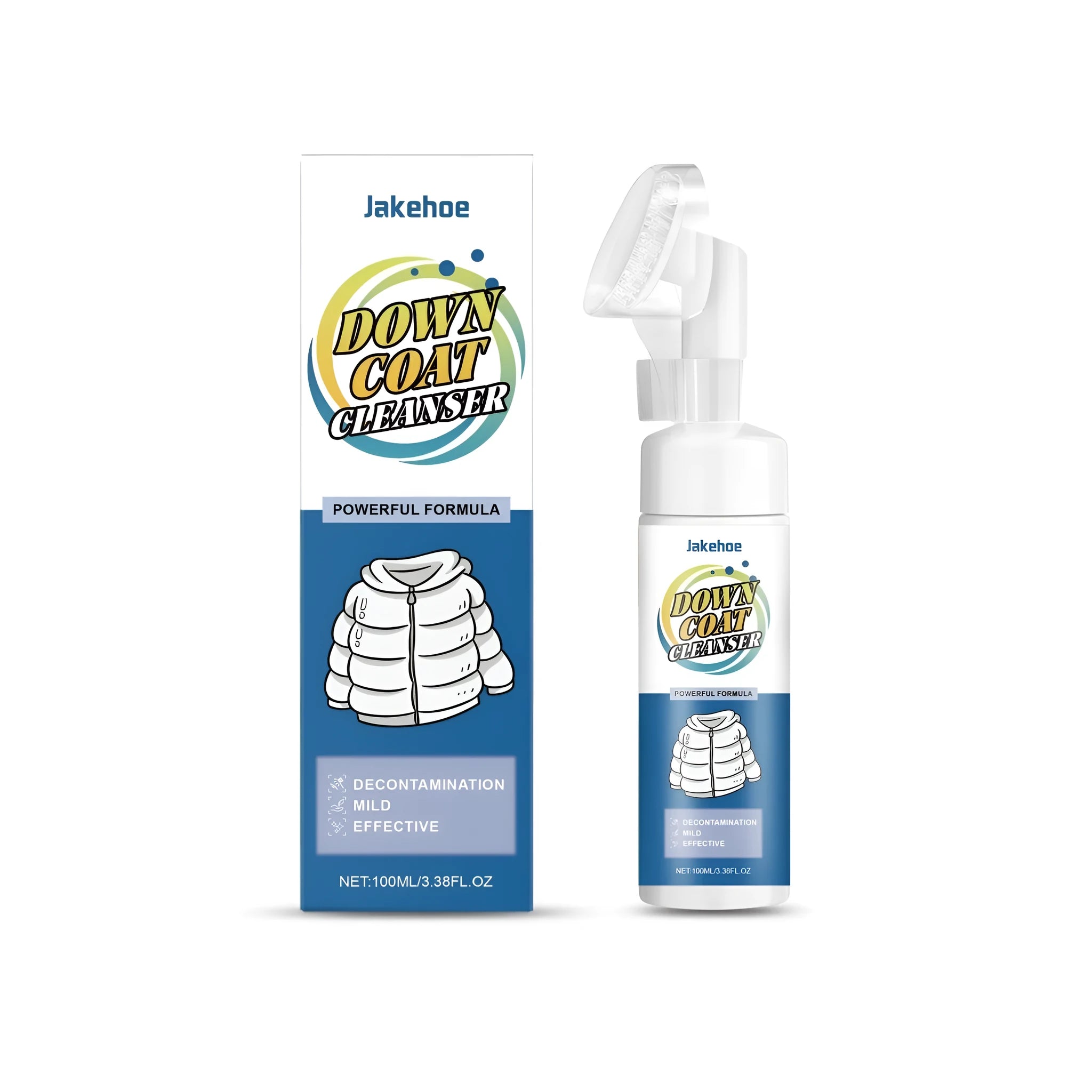 100ml bottle of down coat cleaner liquid for washing down jackets and coats