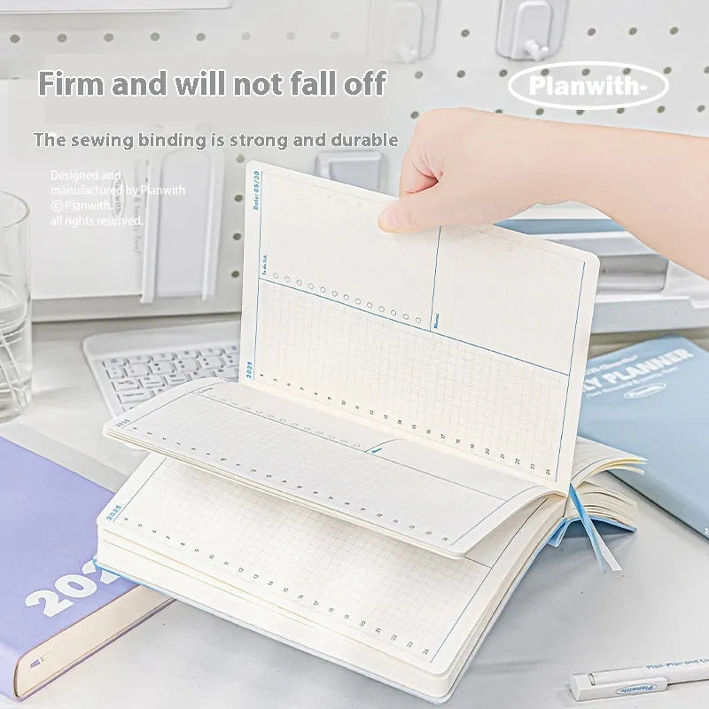 Waterproof notebook with PU cover showing mint green colour option for exam study records