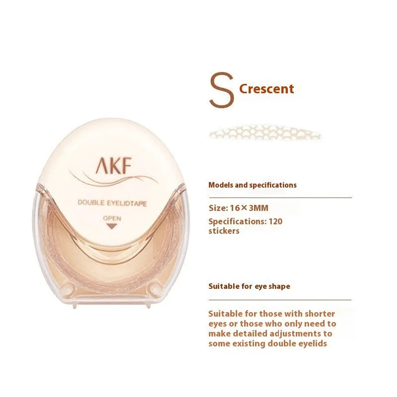 Double eyelid stickers roll with invisible lace medical tape for natural eyelid crease enhancement