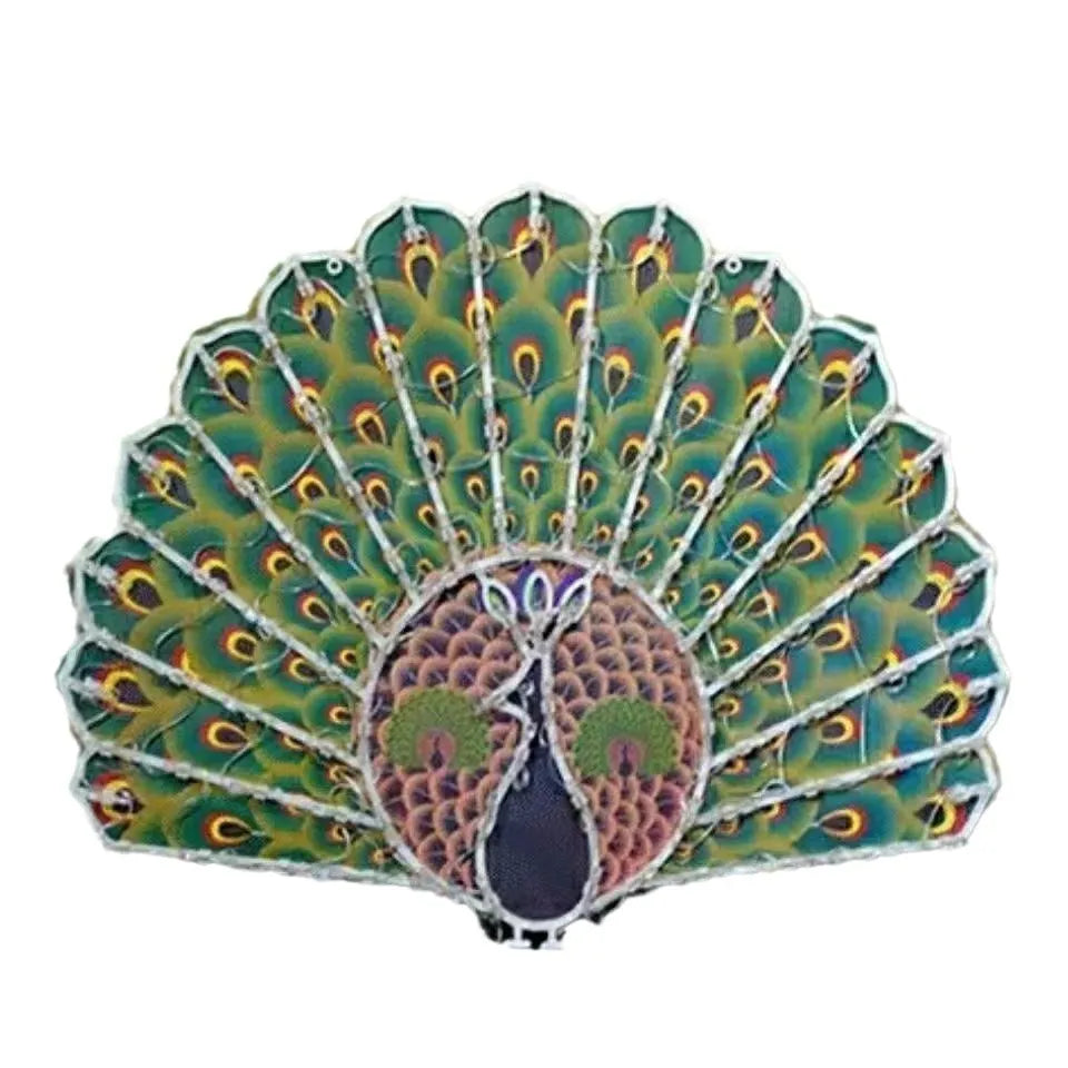 Christmas outdoor decorative string lights with peacock lamp, love, sunflower and star shapes