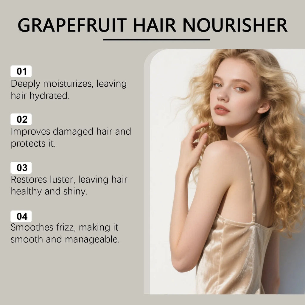 120ml bottle of grapefruit hair conditioner with ginger and rosemary botanical oils