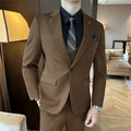 Men's slim fit business formal wear jacket in chemical fibre blend fabric available in multiple sizes