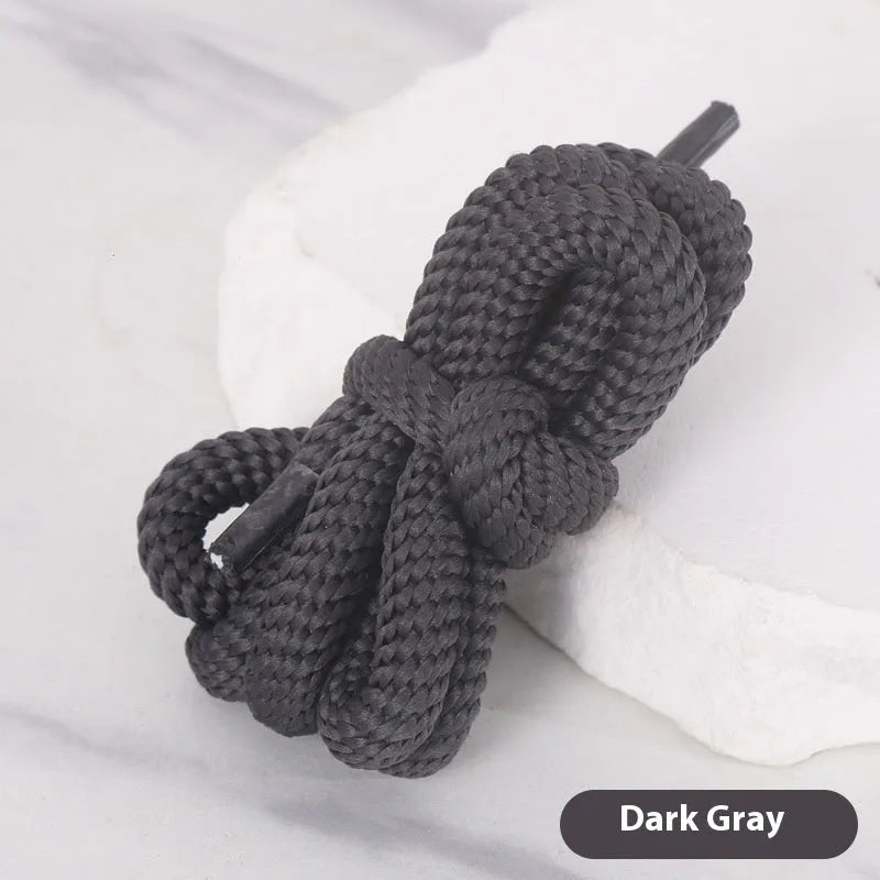 Oval shoelace adapter rope in multiple colours showing length options from 120cm to 160cm.