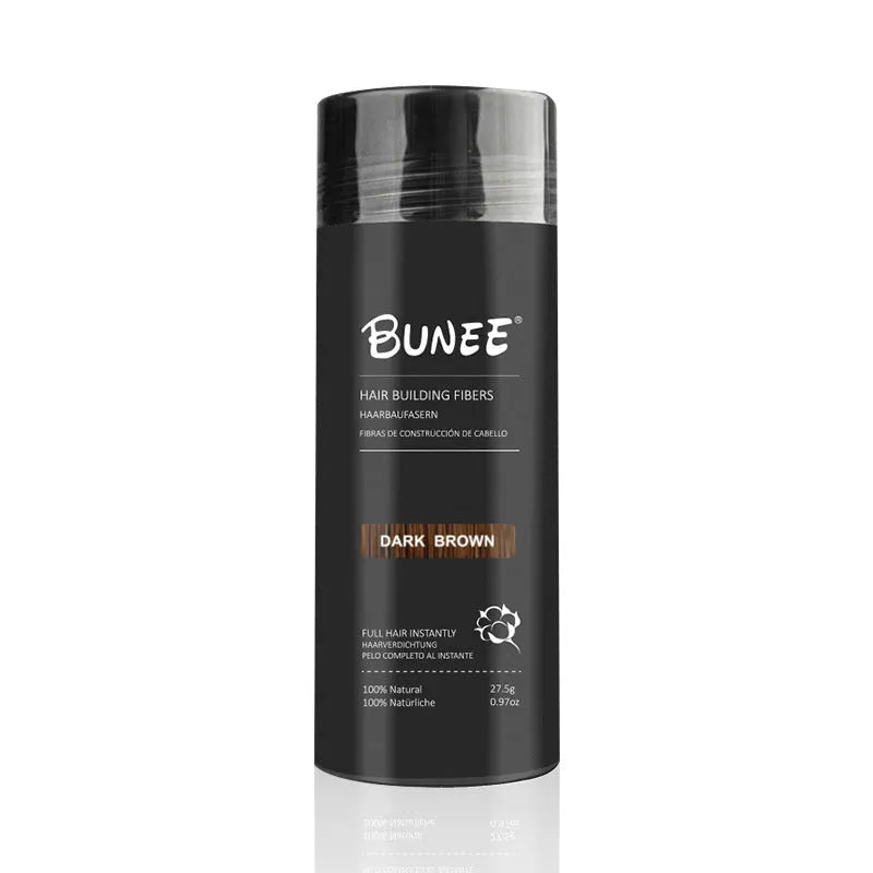 Dense hair fibre powder three-piece set box with nine colour options for thinning hair