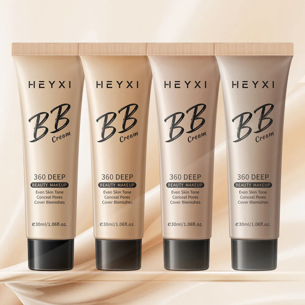 Waterproof BB cream with four colour options for sweat-proof makeup coverage