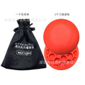 Orange natural rubber golf training mat for swing practice and centre of gravity drills