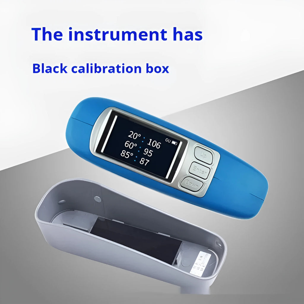 Portable glossiness tester handheld device for measuring ceramic stone paint plastic surface shine