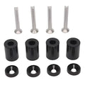 Aluminium alloy machine cover pad height sheet kit for modified cars with screws, nuts and washers