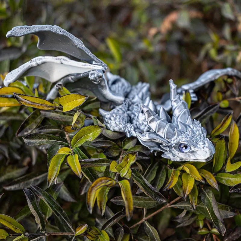 PLA plastic flying dragon wing decoration measuring 25x16x3cm in multiple colour finishes