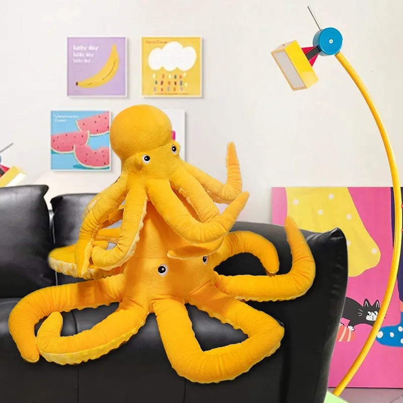 Octopus plush toy cute octopus doll soft cushion pillow 30cm height
